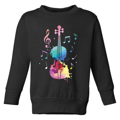 Funny Violin Lover Art For Men Women Violin Player Violinist Toddler Sweatshirt