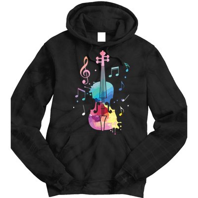Funny Violin Lover Art For Men Women Violin Player Violinist Tie Dye Hoodie