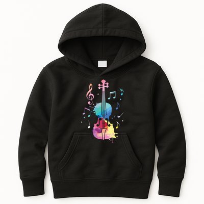 Funny Violin Lover Art For Men Women Violin Player Violinist Kids Hoodie