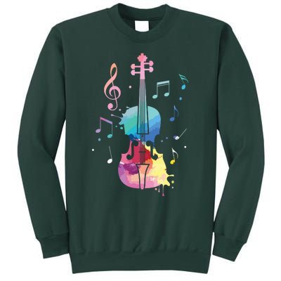 Funny Violin Lover Art For Men Women Violin Player Violinist Sweatshirt