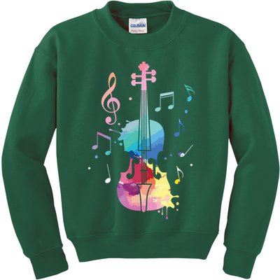 Funny Violin Lover Art For Men Women Violin Player Violinist Kids Sweatshirt