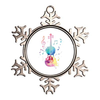 Funny Violin Lover Art For Men Women Violin Player Violinist Metallic Star Ornament