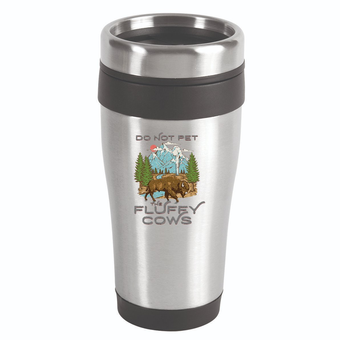 Funny Vintage Look Yellowstone National Park Bison Lover 16oz Travel Tumbler
