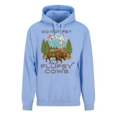 Funny Vintage Look Yellowstone National Park Bison Lover Unisex Surf Hoodie