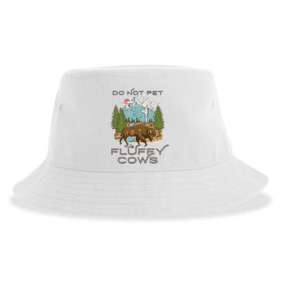 Funny Vintage Look Yellowstone National Park Bison Lover Sustainable Bucket Hat