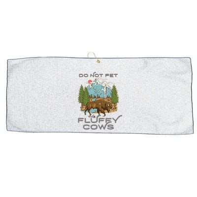 Funny Vintage Look Yellowstone National Park Bison Lover Large Microfiber Waffle Golf Towel