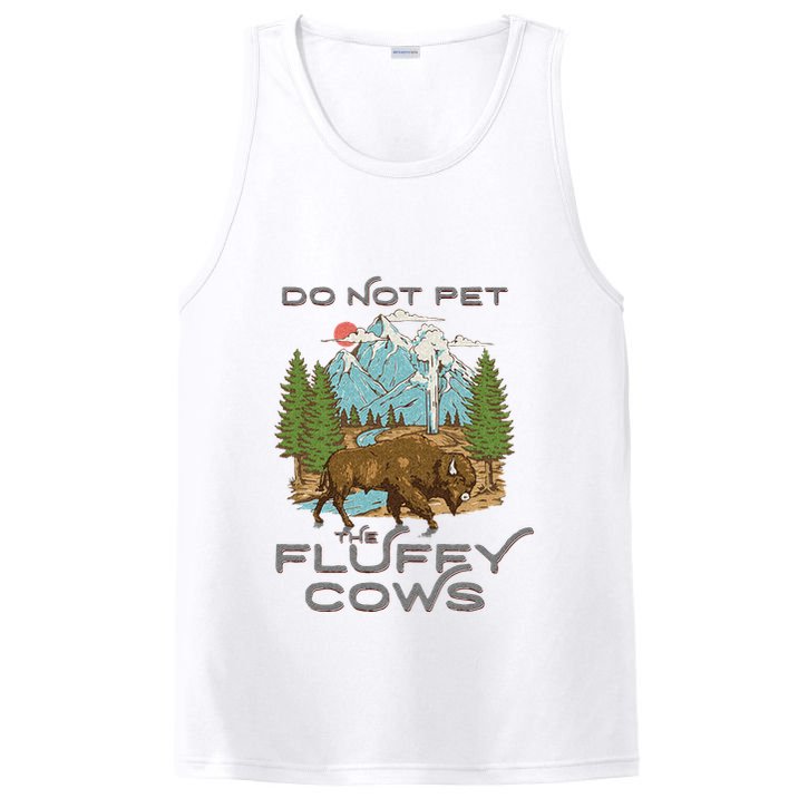 Funny Vintage Look Yellowstone National Park Bison Lover PosiCharge Competitor Tank