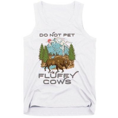 Funny Vintage Look Yellowstone National Park Bison Lover Tank Top