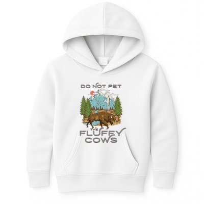 Funny Vintage Look Yellowstone National Park Bison Lover Kids Hoodie