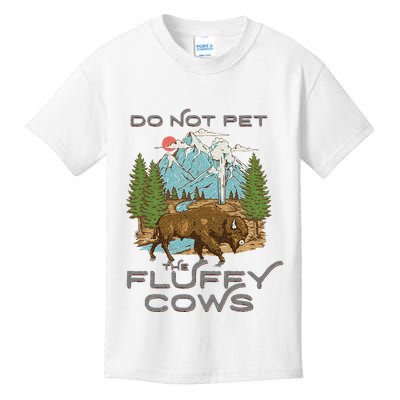 Funny Vintage Look Yellowstone National Park Bison Lover Kids T-Shirt