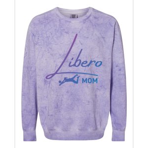 Fun Volleyball Libero Mom Graphic Gift Colorblast Crewneck Sweatshirt