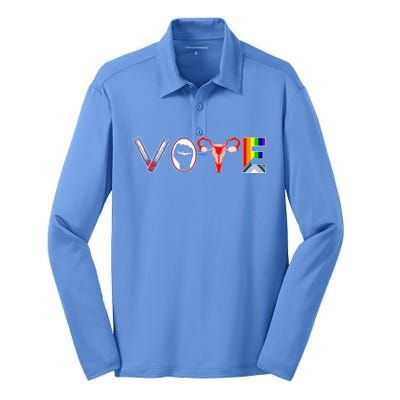 Funny Vote Like Ruth Sent You Gavel Feminists Lgbt Pride Silk Touch Performance Long Sleeve Polo