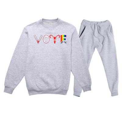 Funny Vote Like Ruth Sent You Gavel Feminists Lgbt Pride Premium Crewneck Sweatsuit Set