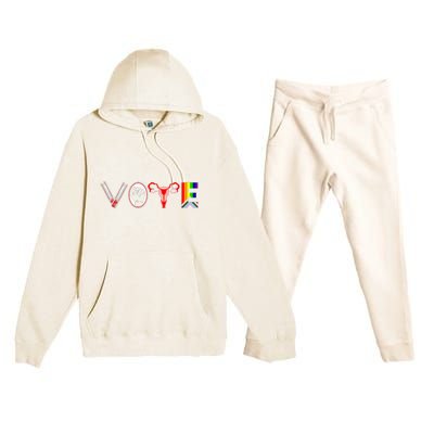 Funny Vote Like Ruth Sent You Gavel Feminists Lgbt Pride Premium Hooded Sweatsuit Set