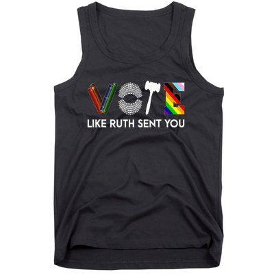 Funny Vote Like Ruth Sent You Gavel Feminists Lgbt Pride Tank Top