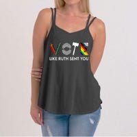 Funny Vote Like Ruth Sent You Gavel Feminists Lgbt Pride Women's Strappy Tank