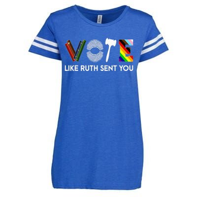 Funny Vote Like Ruth Sent You Gavel Feminists Lgbt Pride Enza Ladies Jersey Football T-Shirt