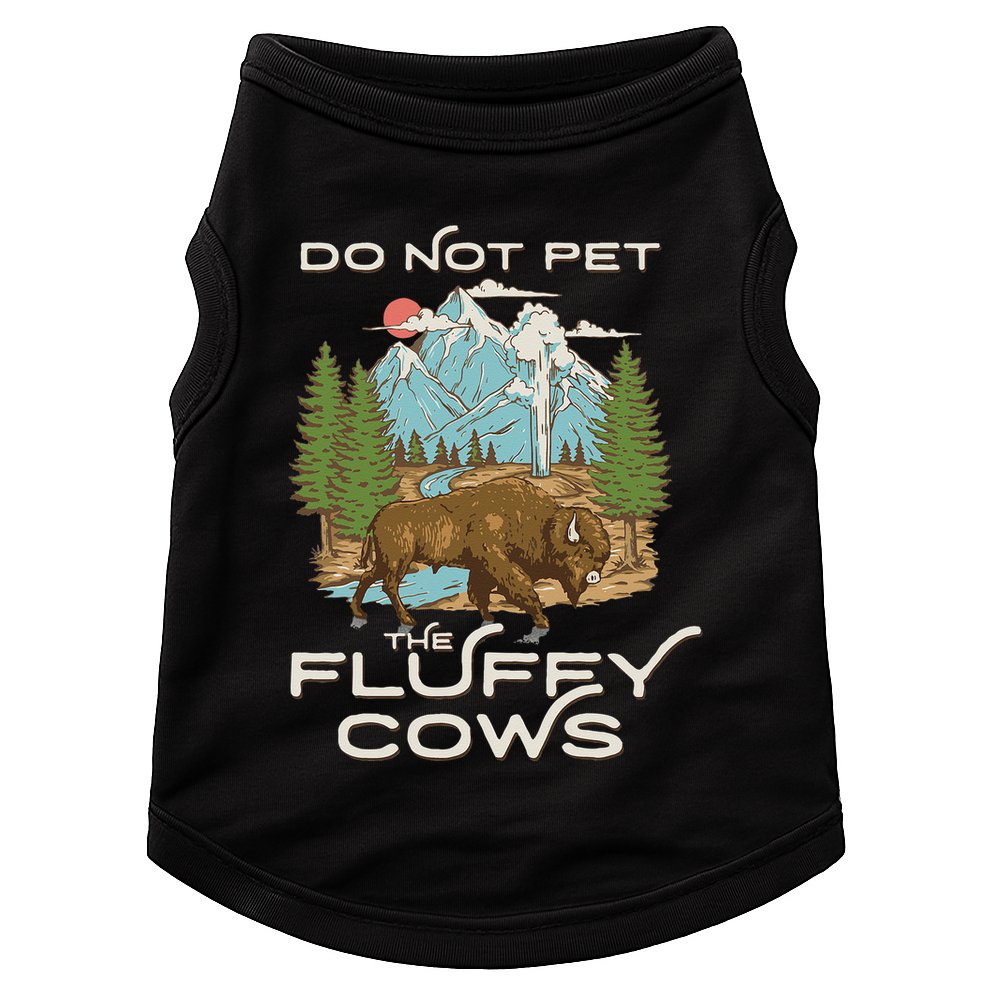 Funny Vintage Look Yellowstone National Park Bison Lover Doggie Tank