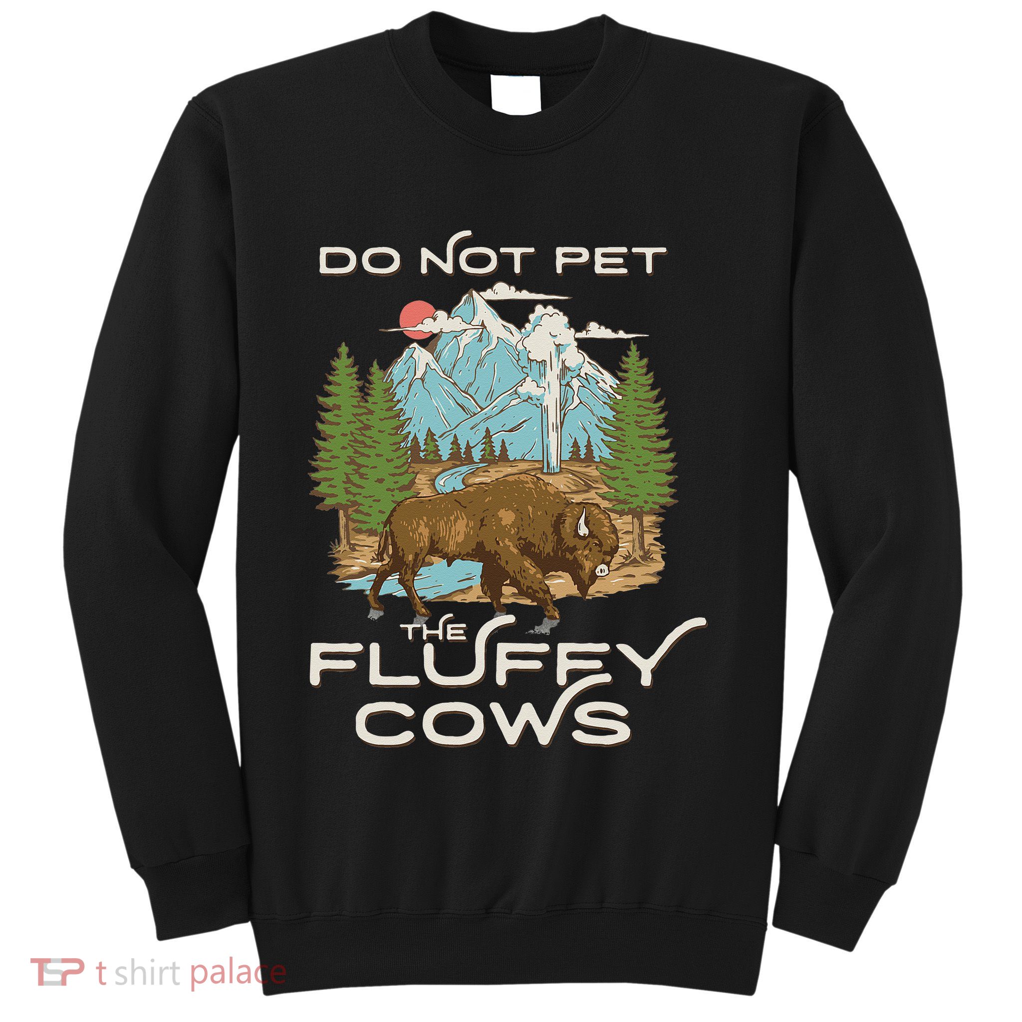 Funny Vintage Look Yellowstone National Park Bison Lover Sweatshirt