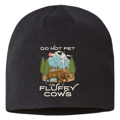 Funny Vintage Look Yellowstone National Park Bison Lover Sustainable Beanie