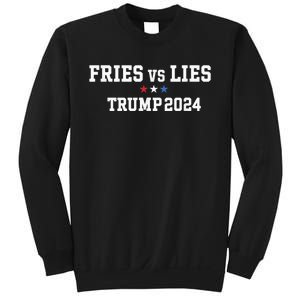 Fries Vs Lies Trump 2024 French Fries Trump Vance 2024 Sweatshirt