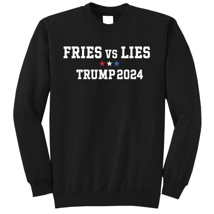 Fries Vs Lies Trump 2024 French Fries Trump Vance 2024 Sweatshirt