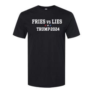 Fries Vs Lies Trump 2024 French Fries Trump Vance 2024 Softstyle CVC T-Shirt