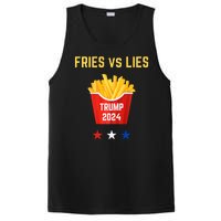 Fries Vs Lies Funny Trump Election Slogan Maga 2024 Voter PosiCharge Competitor Tank