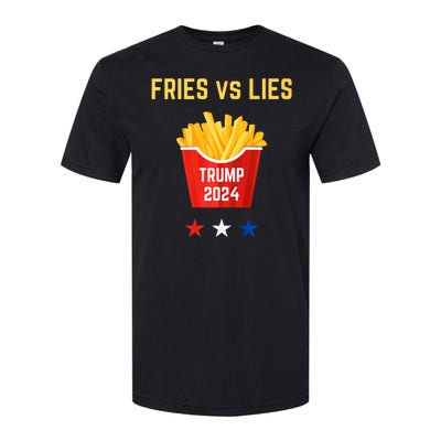 Fries Vs Lies Funny Trump Election Slogan Maga 2024 Voter Softstyle CVC T-Shirt