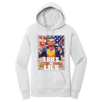 Fries Vs Lies Trump 2024 French Fries Trump Vance 2024fries Vs Lies Trump 2024 Women's Pullover Hoodie