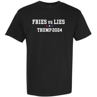 Fries Vs Lies Trump 2024 French Fries Trump Vance 2024 Garment-Dyed Heavyweight T-Shirt