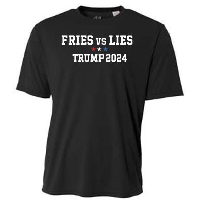 Fries Vs Lies Trump 2024 French Fries Trump Vance 2024 Cooling Performance Crew T-Shirt