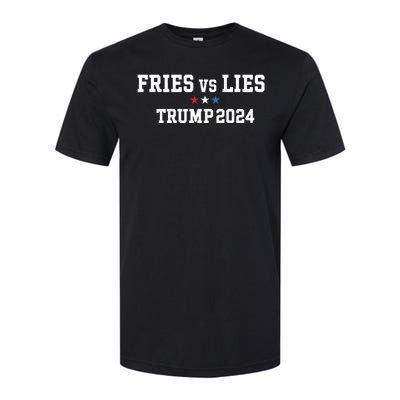 Fries Vs Lies Trump 2024 French Fries Trump Vance 2024 Softstyle CVC T-Shirt