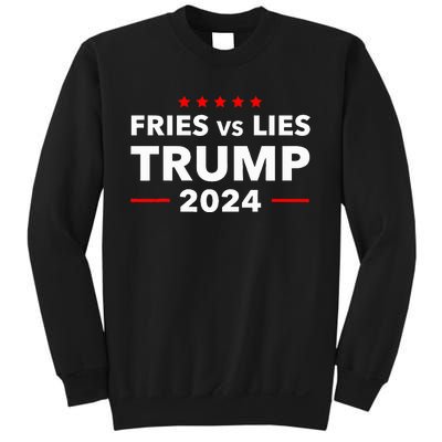 Fries Vs Lies Trump 2024 French Fries Trump Vance 2024 Sweatshirt