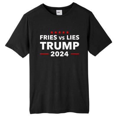 Fries Vs Lies Trump 2024 French Fries Trump Vance 2024 Tall Fusion ChromaSoft Performance T-Shirt