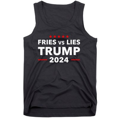 Fries Vs Lies Trump 2024 French Fries Trump Vance 2024 Tank Top