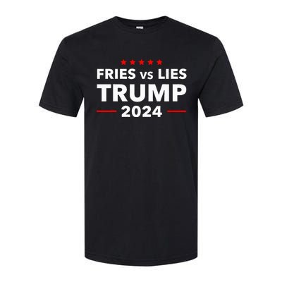 Fries Vs Lies Trump 2024 French Fries Trump Vance 2024 Softstyle CVC T-Shirt