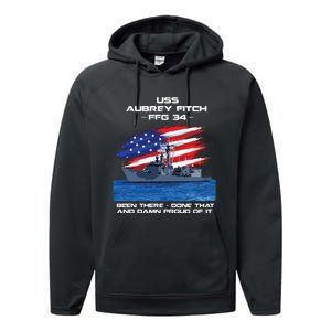 Flag Veteran Long Sleeve Performance Fleece Hoodie