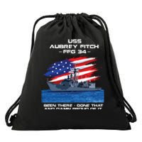 Flag Veteran Long Sleeve Drawstring Bag