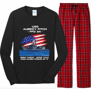 Flag Veteran Long Sleeve Long Sleeve Pajama Set