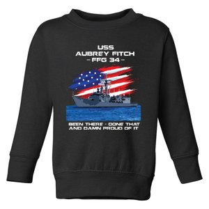 Flag Veteran Long Sleeve Toddler Sweatshirt