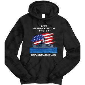 Flag Veteran Long Sleeve Tie Dye Hoodie