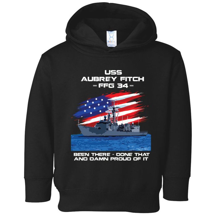 Flag Veteran Long Sleeve Toddler Hoodie