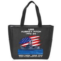 Flag Veteran Long Sleeve Zip Tote Bag