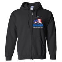 Flag Veteran Long Sleeve Full Zip Hoodie