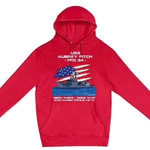 Flag Veteran Long Sleeve Premium Pullover Hoodie