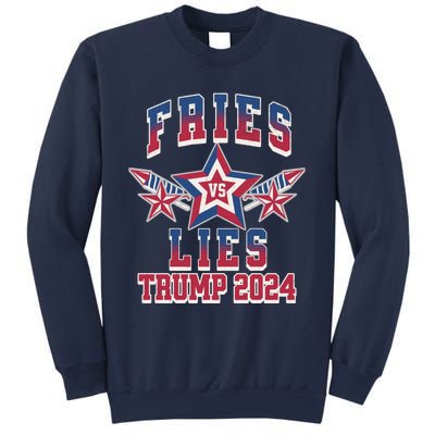 Fries Vs Lies Trump 2024 French Fries Trump Vance 2024 Sweatshirt