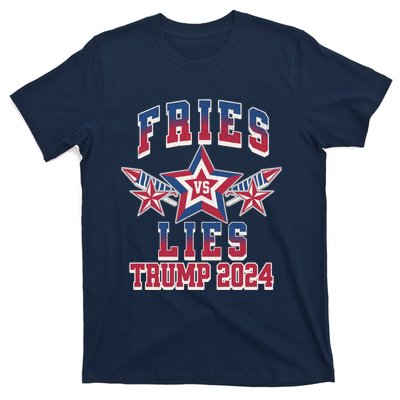 Fries Vs Lies Trump 2024 French Fries Trump Vance 2024 T-Shirt