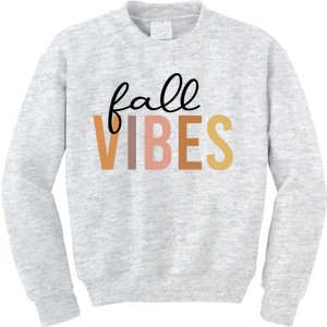 Fall Vibes Love Autumn Season Kids Sweatshirt