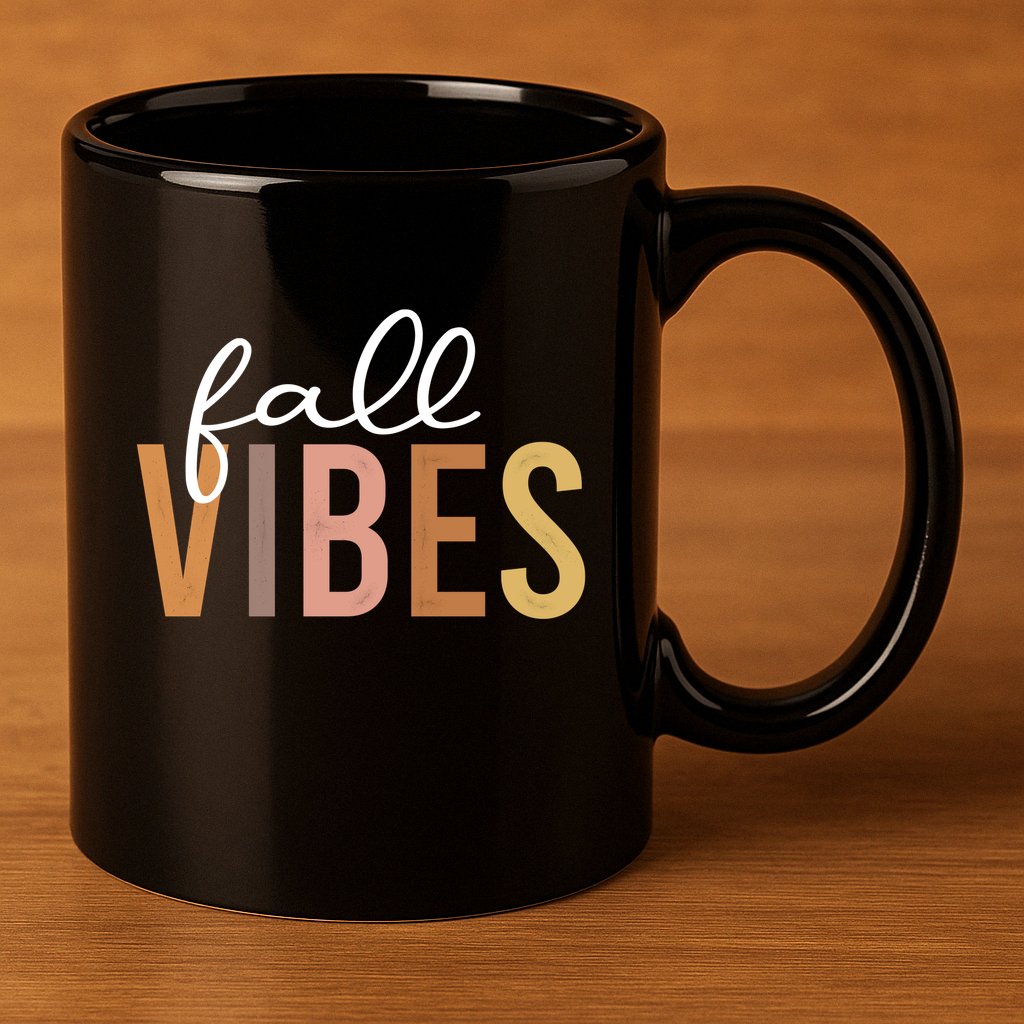Fall Vibes Love Autumn Season 11oz C Handle Ceramic Mug